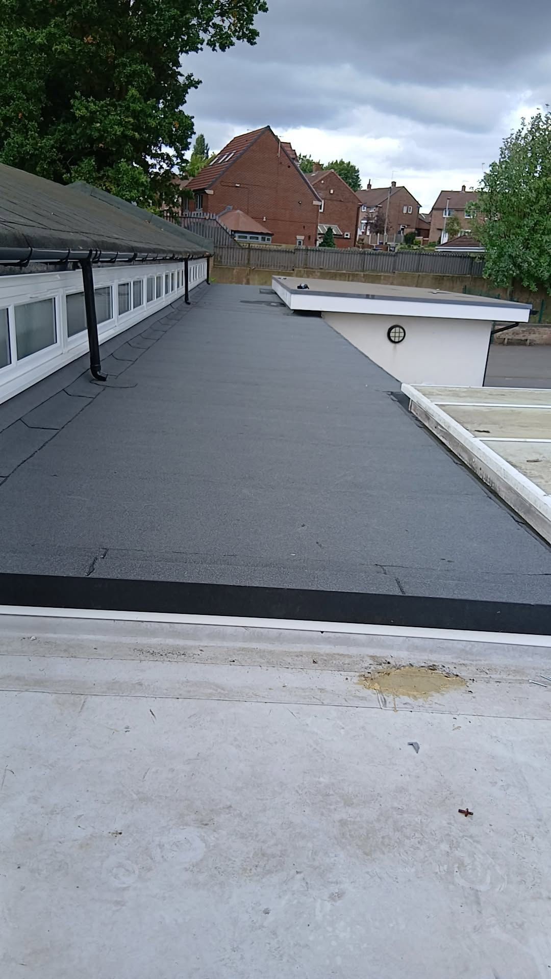 Completed flat roofing replacement in Huddersfield